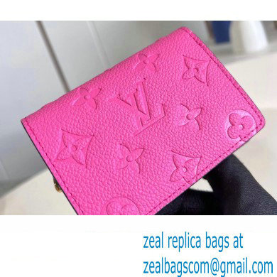 Louis Vuitton Monogram Empreinte Clea wallet M82514 Lollipop Pink 2023