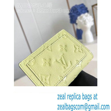 Louis Vuitton Monogram Empreinte Clea wallet M82515 Green 2023 - Click Image to Close
