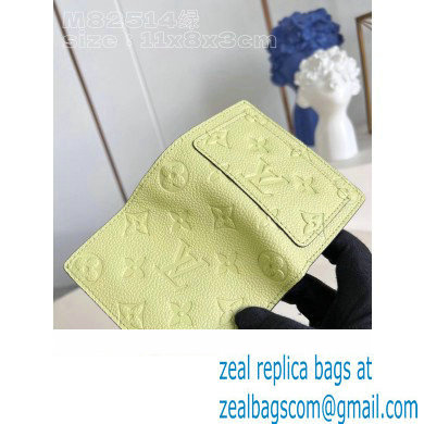 Louis Vuitton Monogram Empreinte Clea wallet M82515 Green 2023
