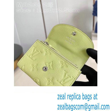 Louis Vuitton Monogram Empreinte Rosalie Coin Purse M82392 Green 2023 - Click Image to Close