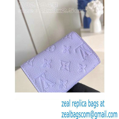 Louis Vuitton Monogram Empreinte Rosalie Coin Purse M82394 Iris Purple 2023
