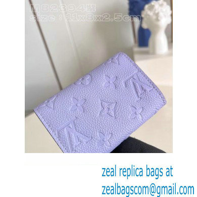 Louis Vuitton Monogram Empreinte Rosalie Coin Purse M82394 Iris Purple 2023 - Click Image to Close