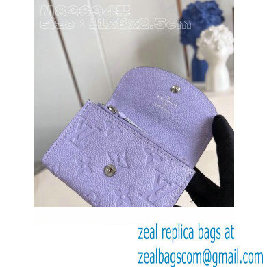 Louis Vuitton Monogram Empreinte Rosalie Coin Purse M82394 Iris Purple 2023