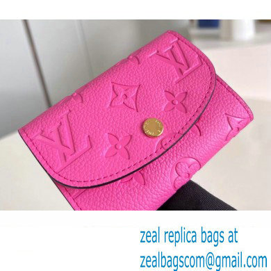 Louis Vuitton Monogram Empreinte Rosalie Coin Purse M82485 Lollipop Pink 2023 - Click Image to Close