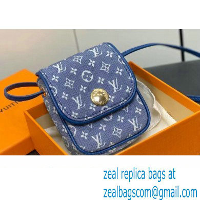 Louis Vuitton Monogram Pochette Cancun Pouch Bag M60018 Denim Blue 2023 - Click Image to Close