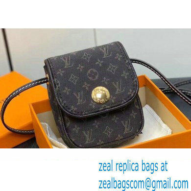 Louis Vuitton Monogram Pochette Cancun Pouch Bag M60018 Denim Coffee 2023