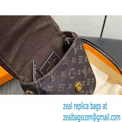 Louis Vuitton Monogram Pochette Cancun Pouch Bag M60018 Denim Coffee 2023