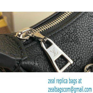 Louis Vuitton Perforated Mahina calfskin Baia PM Bag M22819 Black 2023