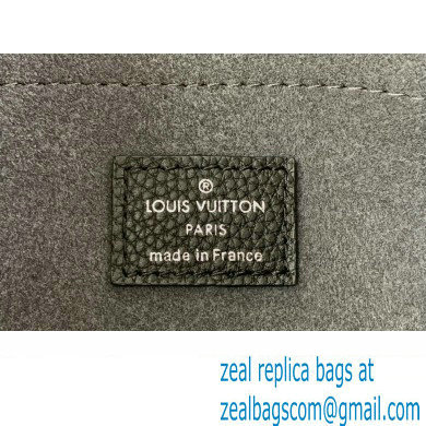 Louis Vuitton Perforated Mahina calfskin Baia PM Bag M22819 Black 2023