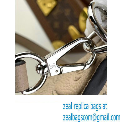 Louis Vuitton Perforated Mahina calfskin Baia PM Bag M22820 Galet Gray 2023