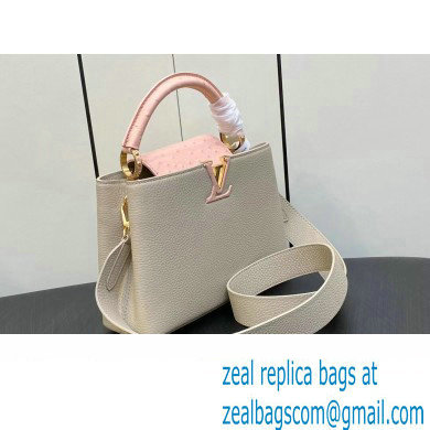 Louis Vuitton Taurillon leather Capucines BB Bag N82904 Beige 2023