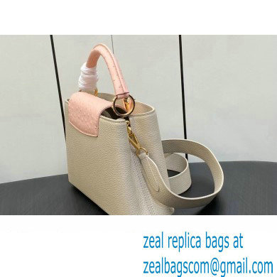 Louis Vuitton Taurillon leather Capucines BB Bag N82904 Beige 2023