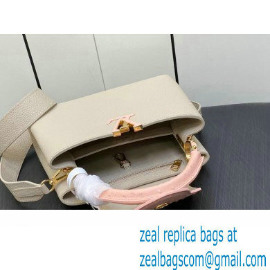 Louis Vuitton Taurillon leather Capucines BB Bag N82904 Beige 2023