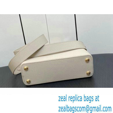 Louis Vuitton Taurillon leather Capucines BB Bag N82904 Beige 2023