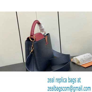 Louis Vuitton Taurillon leather Capucines BB Bag N83103 Blue 2023