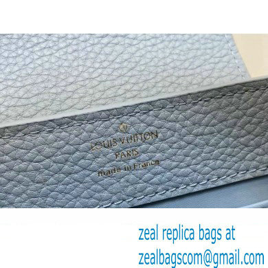 Louis Vuitton Taurillon leather Capucines Mini Bag M22876 Olympe Blue 2023