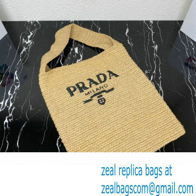 PRADA Crochet tote bag BEIGE 1BC182 2023 - Click Image to Close