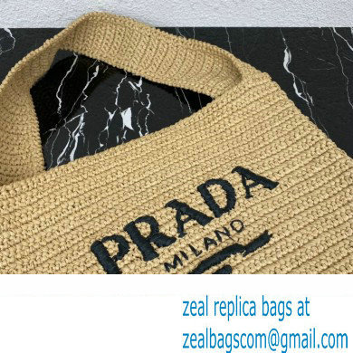 PRADA Crochet tote bag BEIGE 1BC182 2023