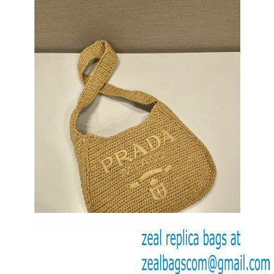 PRADA Crochet tote bag BEIGE 1BC186 2023