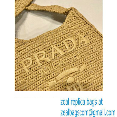 PRADA Crochet tote bag BEIGE 1BC186 2023