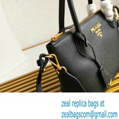 PRADA Grained Leather Shoulder Bag Black 1BA111 2023 - Click Image to Close