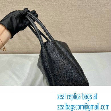 PRADA Large leather handbag 1BC170 BLACK 2023 - Click Image to Close