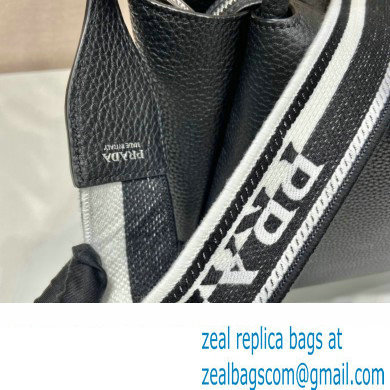 PRADA Large leather handbag 1BC170 BLACK 2023 - Click Image to Close