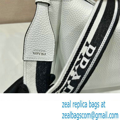 PRADA Large leather handbag 1BC170 WHITE 2023 - Click Image to Close