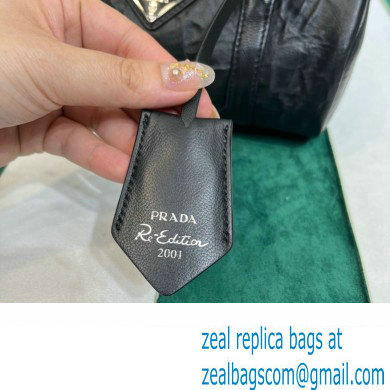 Prada Antique nappa leather handbag 1BA389 black 2023
