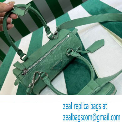 Prada Antique nappa leather handbag 1BA389 green 2023