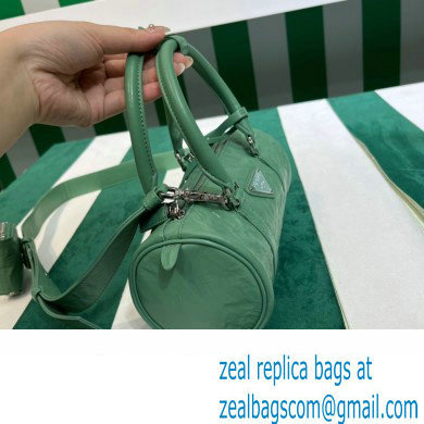 Prada Antique nappa leather handbag 1BA389 green 2023 - Click Image to Close