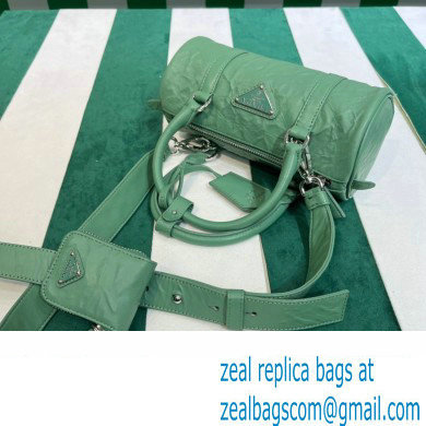 Prada Antique nappa leather handbag 1BA389 green 2023 - Click Image to Close