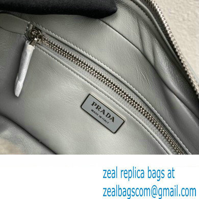 Prada Antique nappa leather multi-pocket top-handle bag 1bb099 Gray 2023 - Click Image to Close