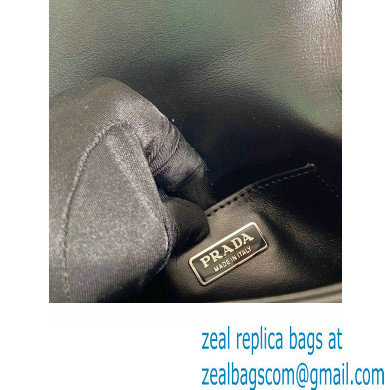 Prada Brushed leather mini-bag with shoulder strap 2VD061 Black 2023 - Click Image to Close