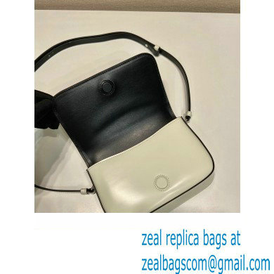 Prada Brushed leather mini-bag with shoulder strap 2VD061 White 2023 - Click Image to Close