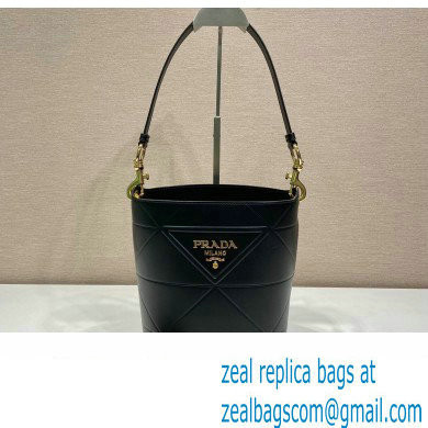 Prada Bucket shoulder bag 1BA380 Black