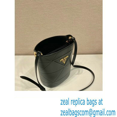 Prada Bucket shoulder bag 1BA380 Black - Click Image to Close