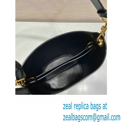 Prada Bucket shoulder bag 1BA380 Black - Click Image to Close