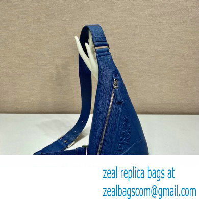 Prada Cross leather bag 2VZ098 Blue 2023 - Click Image to Close
