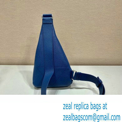 Prada Cross leather bag 2VZ098 Blue 2023