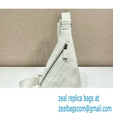 Prada Cross leather bag 2VZ098 White 2023 - Click Image to Close