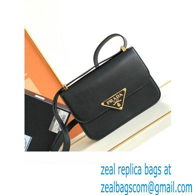 Prada Embleme leather bag 1BD340 BLACK 2023