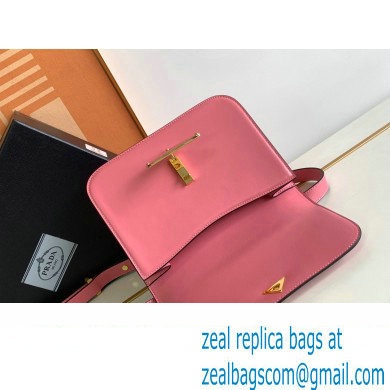 Prada Embleme leather bag 1BD340 PINK 2023