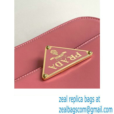Prada Embleme leather bag 1BD340 PINK 2023