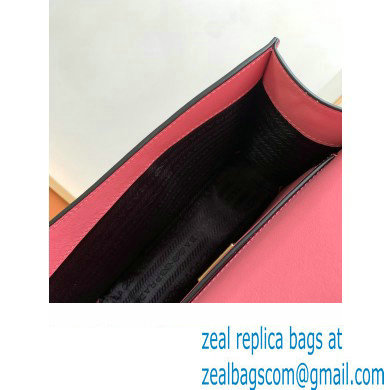 Prada Embleme leather bag 1BD340 PINK 2023 - Click Image to Close