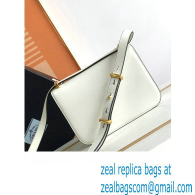 Prada Embleme leather bag 1BD340 WHITE 2023 - Click Image to Close