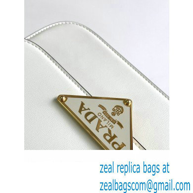 Prada Embleme leather bag 1BD340 WHITE 2023 - Click Image to Close