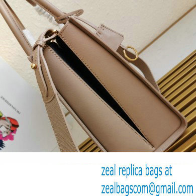 Prada Large Saffiano Leather Handbag 1ba153 Beige 2023 - Click Image to Close