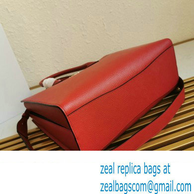 Prada Large Saffiano Leather Handbag 1ba153 Red 2023
