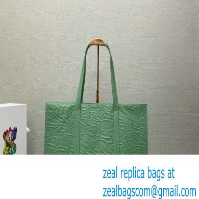 Prada Large antique nappa leather tote bag 1BG460 Green 2023